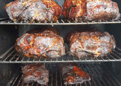 Beef in the smoker